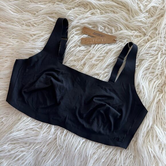 Skims Naked Scoop Bra Onyx Size XL - Picture 2 of 7